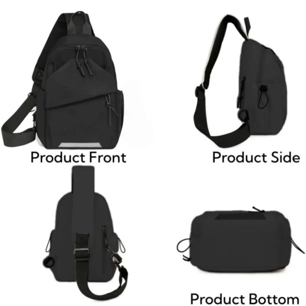 Small Crossbody Bag Nylon Lightweight Unisex Travel Sling Purse